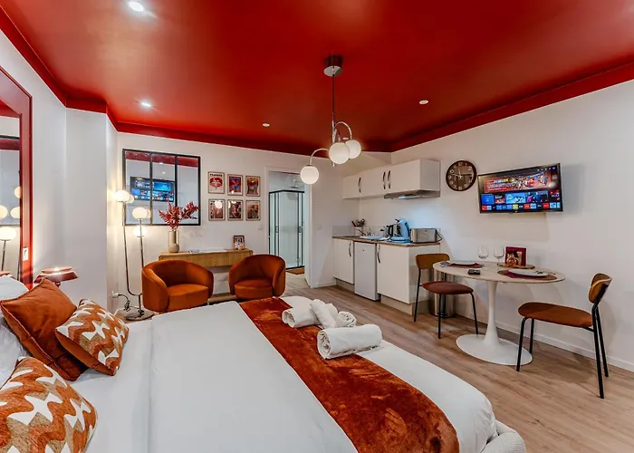 דירה L'ecrin Rouge Escapade Romantique Et Balneo Prive