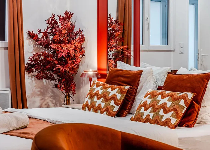 L'ecrin Rouge Escapade Romantique Et Balneo Prive 아파트 *