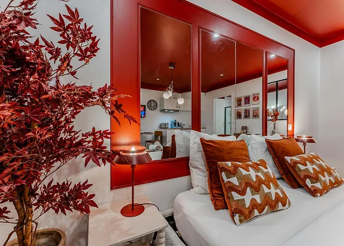L'ecrin Rouge Escapade Romantique Et Balneo Prive 보르도