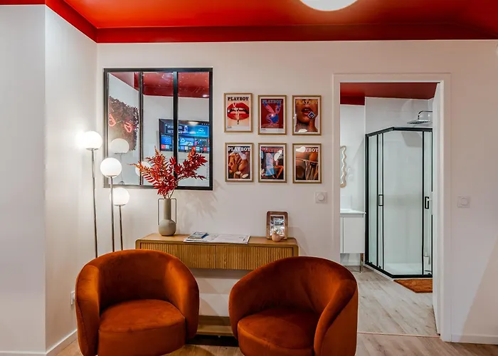 L'ecrin Rouge Escapade Romantique Et Balneo Prive * Μπορντό